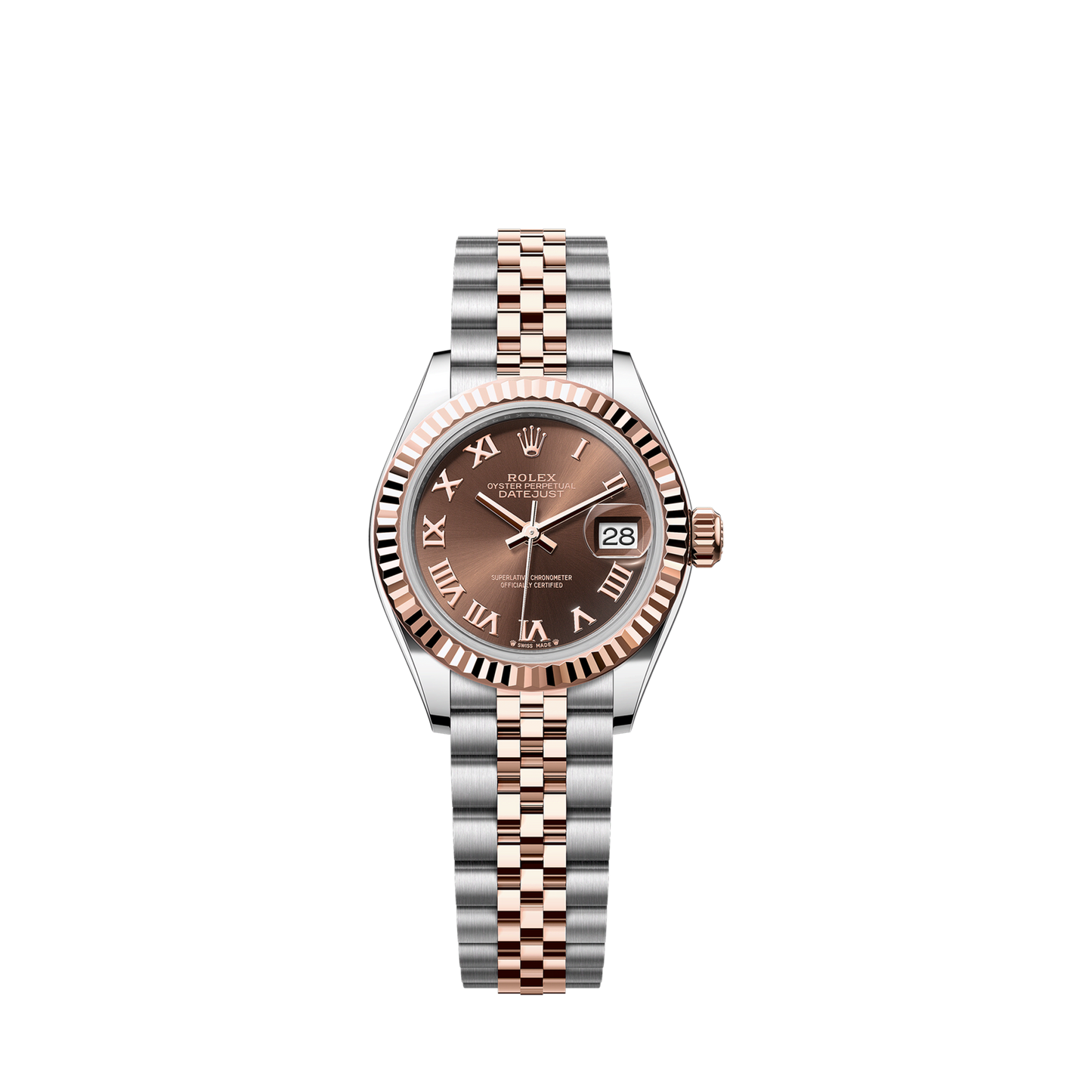 Rolex Lady-Datejust 28, Oystersteel and 18k Everose Gold, Ref# 279171-0009
