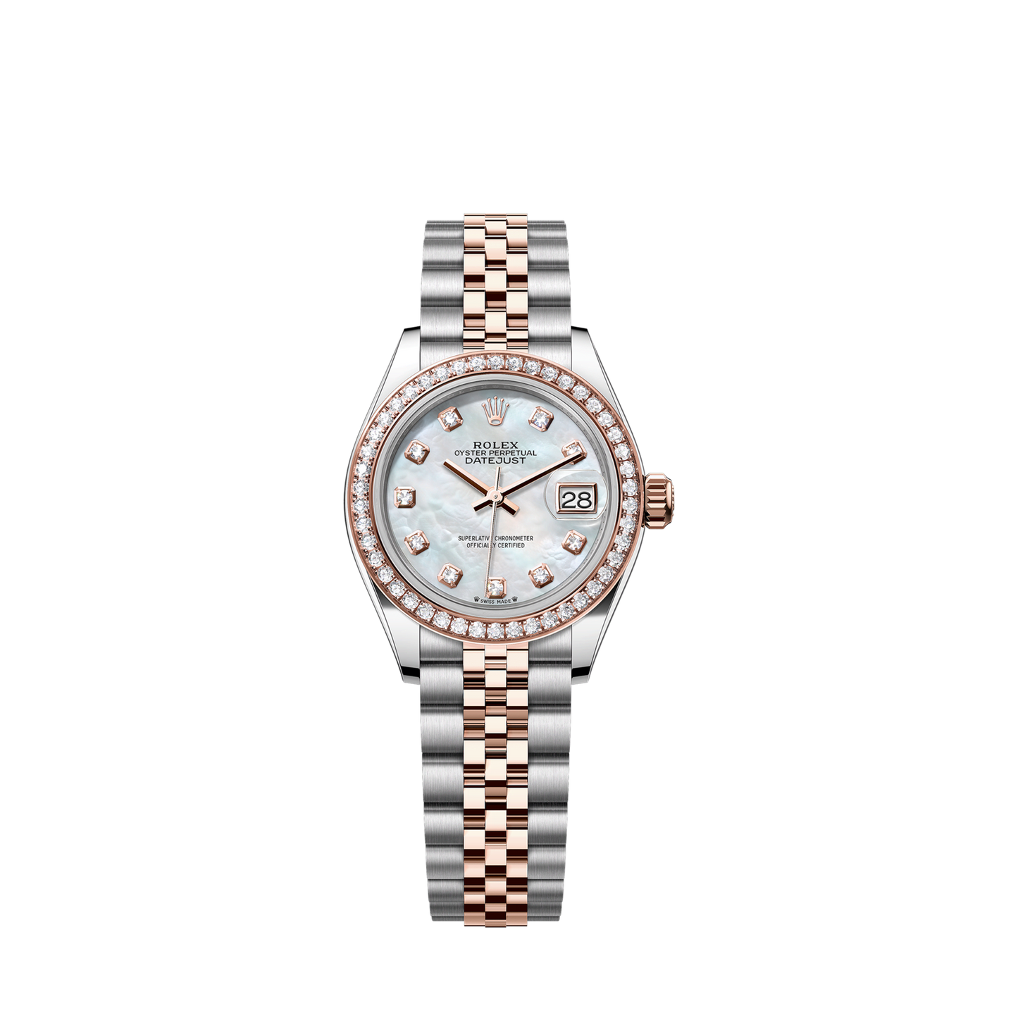 Rolex Lady-Datejust 28, Oystersteel and 18k Everose Gold, Ref# 279381RBR-0013