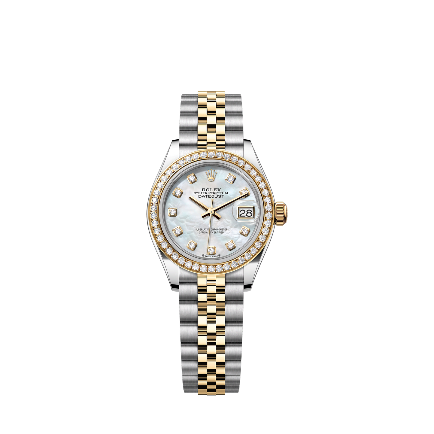 Rolex Lady-Datejust 28, Oystersteel and 18k Yellow Gold, Ref# 279383RBR-0019