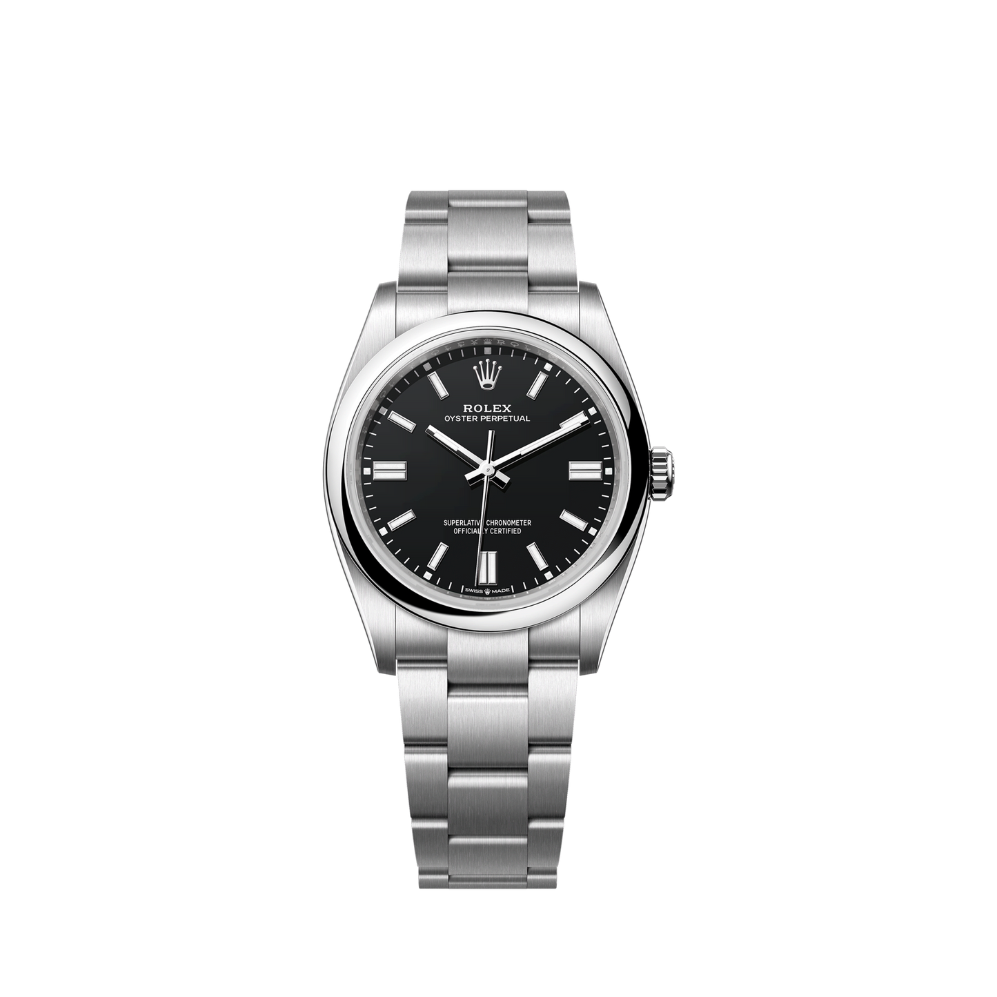 Unworn 2025, Rolex Oyster Perpetual, Oystersteel 36mm, Black dial, Domed Oyster, Ref# 126000-0014, box and papers