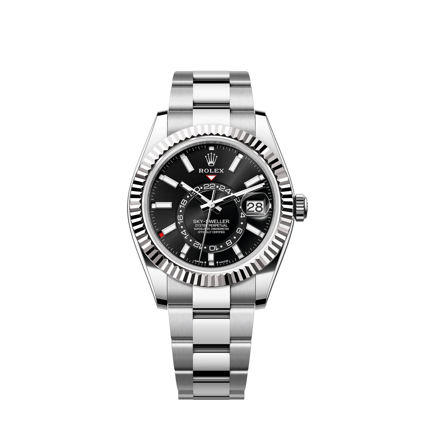 Rolex Sky-Dweller, 42mm, Oystersteel and 18k White Gold, Black, Oyster, Ref# 336934-0007