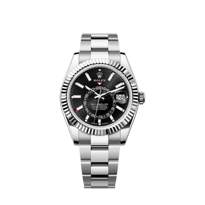 Rolex Sky-Dweller, 42mm, Oystersteel and 18k White Gold, Black, Oyster, Ref# 336934-0007