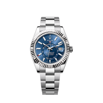 Rolex Sky-Dweller, 42mm, Oystersteel and 18k White Gold, Blue, Oyster, Ref# 336934-0005