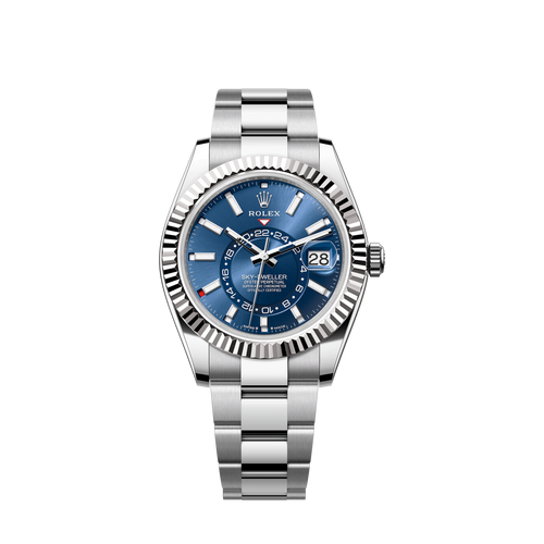 Rolex Sky-Dweller, 42mm, Oystersteel and 18k White Gold, Blue, Oyster, Ref# 336934-0005