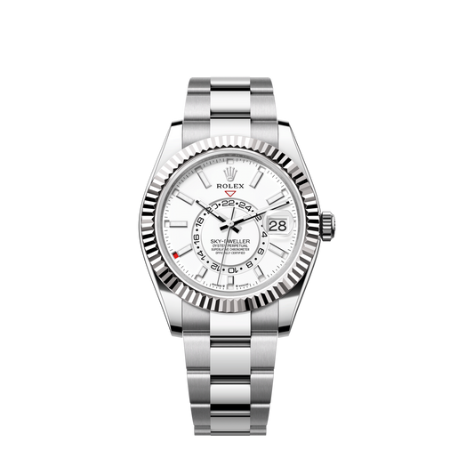 Rolex Sky-Dweller, 42mm, Oystersteel and 18k White Gold, White, Oyster, Ref# 336934-0003