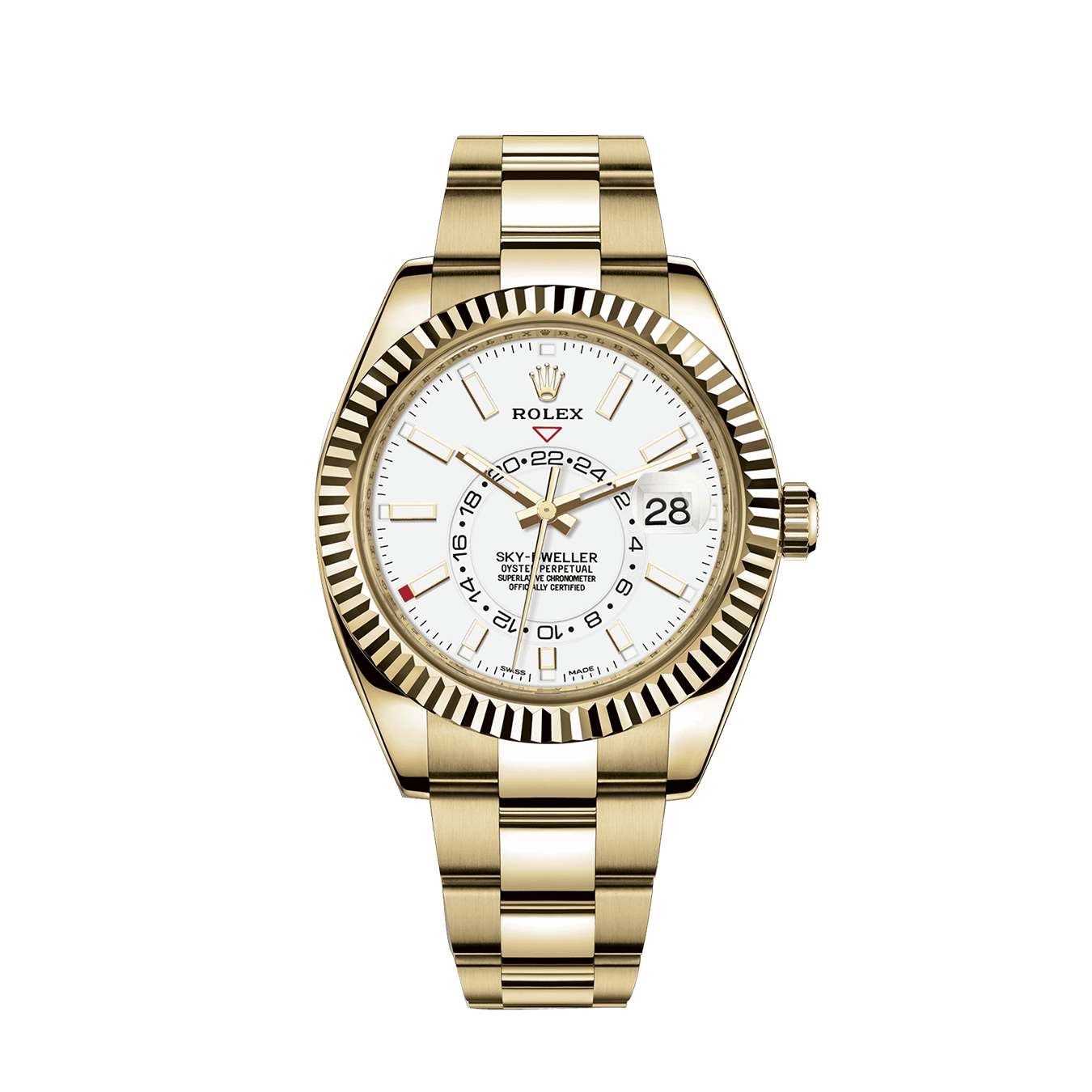 Rolex Sky-Dweller 42mm, 18k Yellow Gold, Ref# 326938-0005