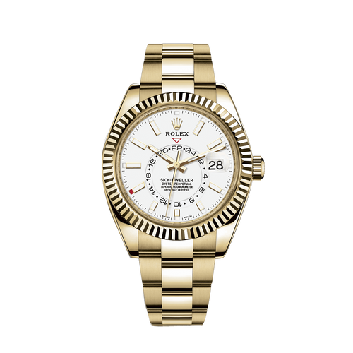 Rolex Sky-Dweller 42mm, 18k Yellow Gold, Ref# 326938-0005