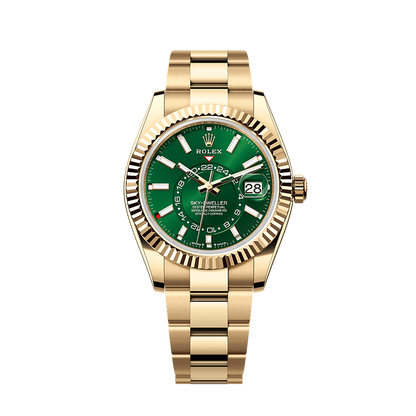 Unworn 2025, Rolex Sky-Dweller, 42mm, 18k Yellow Gold, Ref# 336938-0007, box & papers