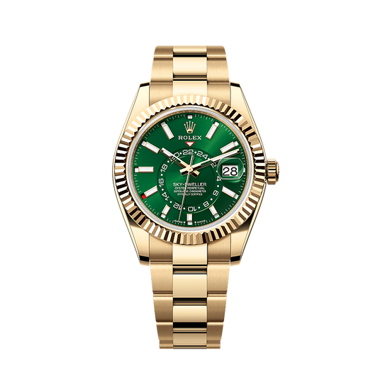 Unworn 2025, Rolex Sky-Dweller, 42mm, 18k Yellow Gold, Ref# 336938-0007, box & papers