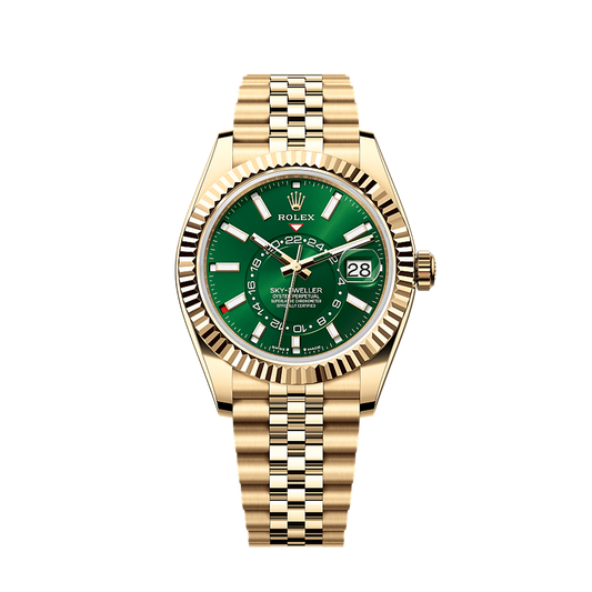 Unworn 2025, Rolex Sky-Dweller, 42mm, 18k Yellow Gold, Ref# 336938-0008, box & papers
