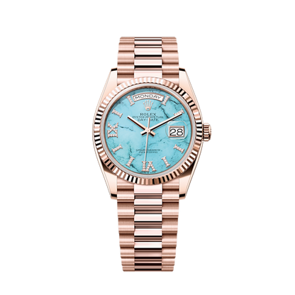 Rolex Day-Date 36, 18k Everose Gold with Diamond-set, 36mm, Ref# 128235-0064