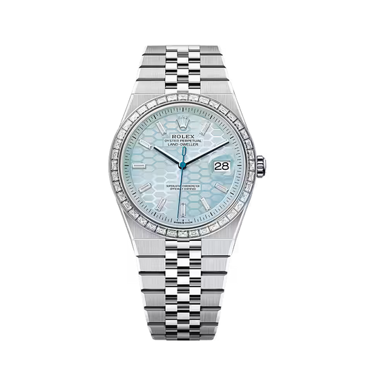 Rolex Land-Dweller 40mm Oyster Platinum & Diamonds M127386TBR-0001