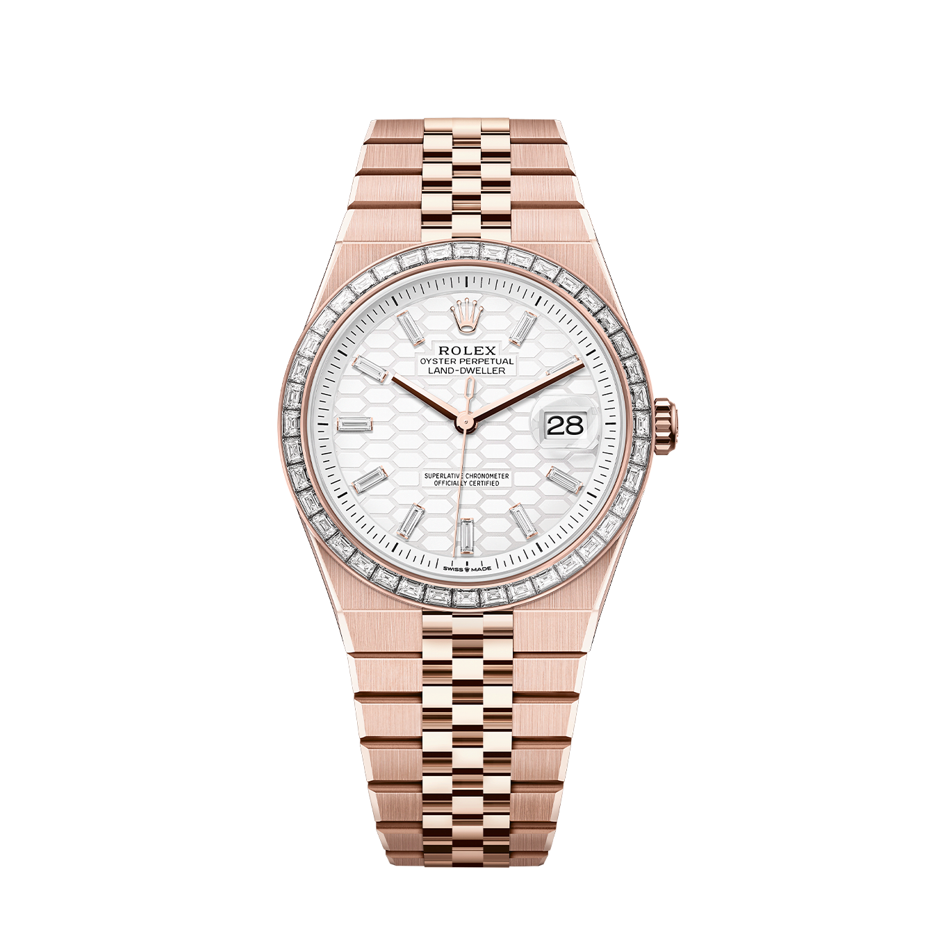 Rolex Land-Dweller 40mm Oyster Everose Gold & Diamonds M127385TBR-0003