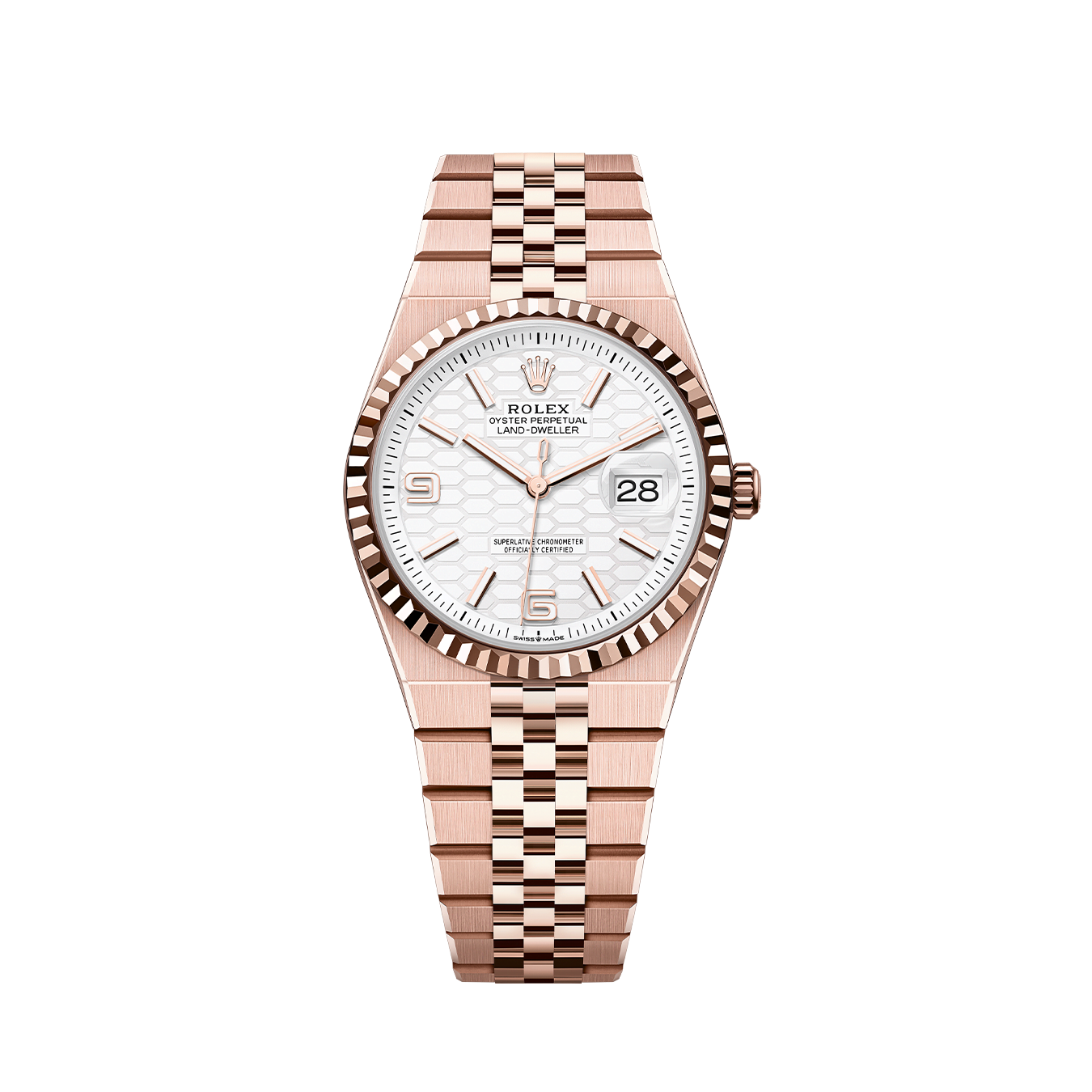 Rolex Land-Dweller 36mm Oyster Everose Gold M127235-0001