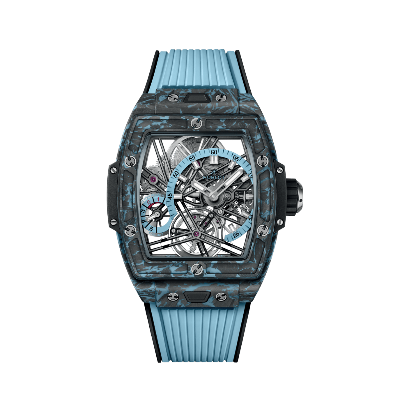 Hublot, Spirit of Big Bang Tourbillon Carbon Sky Blue 42mm, Limited Edition, Ref# 645.QL.5117.RX