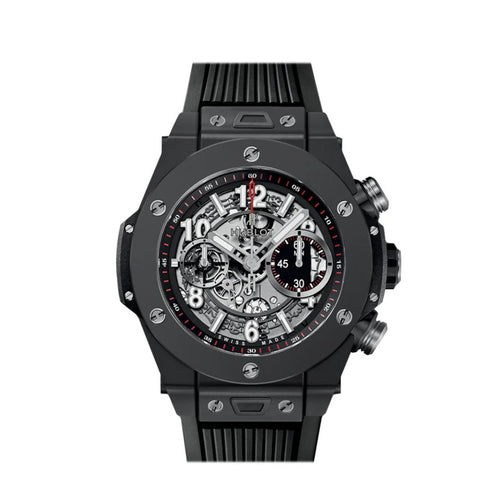 Hublot Big Bang Automatic Chronograph, 45mm, Black Ceramic, Ref# 411.CI.1170.RX, Unworn 2025