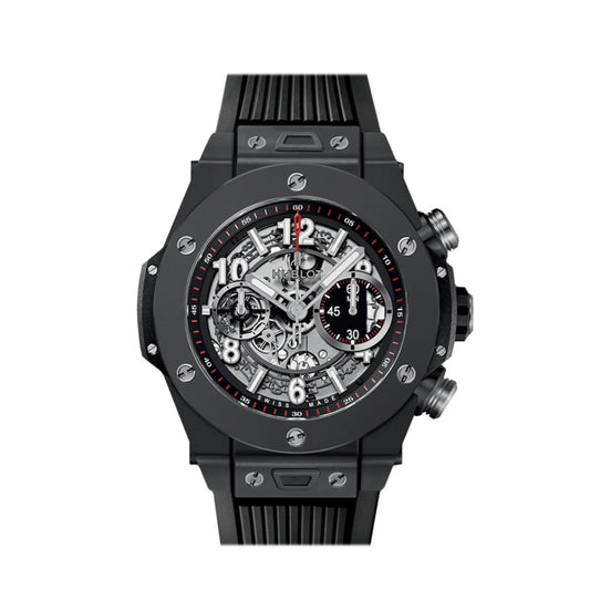Hublot Big Bang Automatic Chronograph, 45mm, Black Ceramic, Ref# 411.CI.1170.RX, Unworn 2025