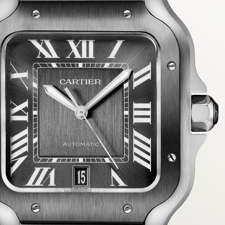 Unworn Cartier Santos de Cartier, Stainless Steel, 39.8mm, Ref# WSSA0037, box and papers