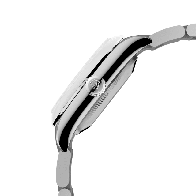 Unworn 2025, Rolex Oyster Perpetual, Oystersteel, 34mm, Blue dial, Domed Oyster, Ref# 124200-0011, box and papers