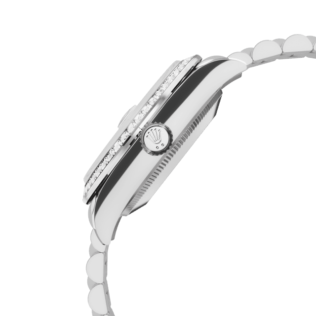 Unworn 2025, Rolex Datejust 31, 18k White Gold, Diamonds, Ref# 278289rbr-0028, box and papers