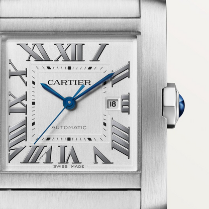 Unworn Cartier Tank Francaise de Cartier, Large Stainless Steel, 36.7mm x 30.5mm, Ref# WSTA0067, box and papers