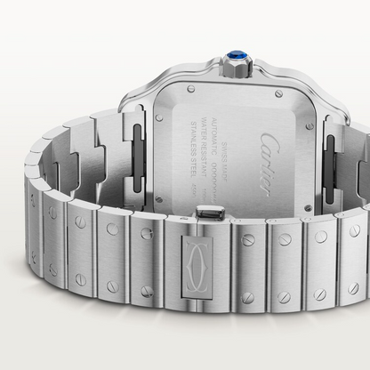 Unworn Cartier Santos de Cartier, Stainless Steel, 39.8mm, Ref# WSSA0071, box and papers