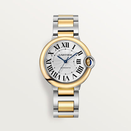 Unworn Cartier Ballon Bleu, Stainless Steel and 18k Yellow Gold, 36mm, Ladies, Ref# W2BB0038, box and papers