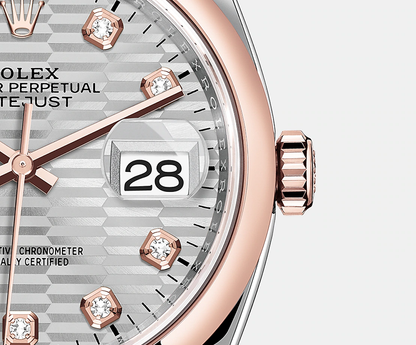 Rolex Datejust 36mm, Oystersteel and 18k Everose Gold, Ref# 126201-0040