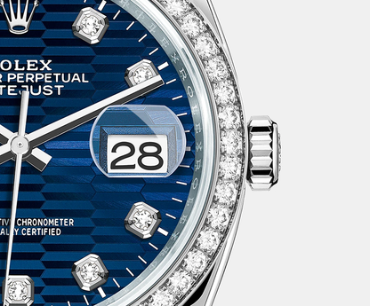 Rolex Datejust 36mm, Oystersteel and 18k White Gold, Ref# 126284rbr-0049