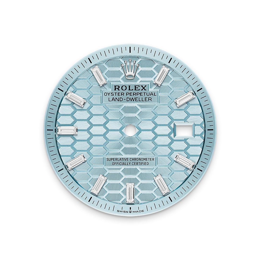 Rolex Land-Dweller 40mm Oyster Platinum & Diamonds M127386TBR-0001