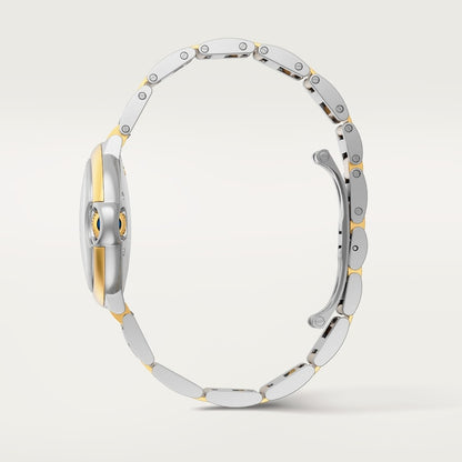 Unworn Cartier Ballon Bleu, Stainless Steel and 18k Yellow Gold, 42mm, Ref# W2BB0039, box and papers