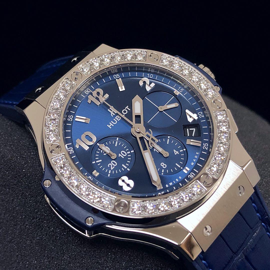 Hublot Big Bang, Steel Blue Diamonds, 41mm, Ref# 341.SX.7170.LR.1204