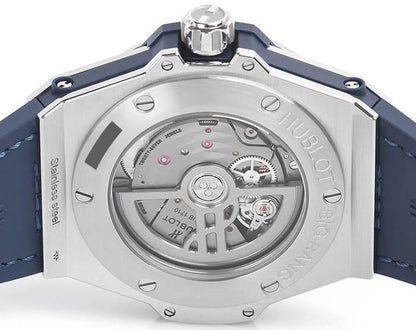 Hublot Big Bang, One Click Steel Blue Diamonds 39mm, Ref# 465.SX.7170.LR.1204