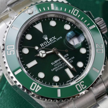 Rolex Submariner Stainless Steel “The Hulk” Green Dial Cerachrom Bezel, Ref#116610LV, 41mm