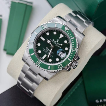 Rolex Submariner Stainless Steel “The Hulk” Green Dial Cerachrom Bezel, Ref#116610LV, 41mm