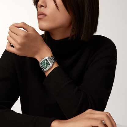 Unworn Cartier Santos de Cartier, Stainless Steel, 39.8mm, Ref# WSSA0062, box and papers