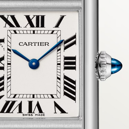 Unworn Cartier Tank Must de Cartier, Small Stainless Steel, 29.5mm x 22mm, Ref# WSTA0107, box and papers