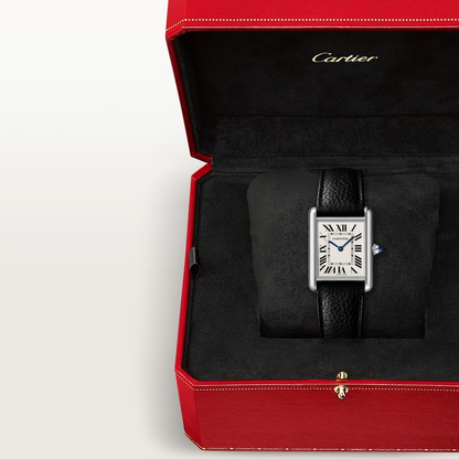 Unworn Cartier Tank Must de Cartier, Large Stainless Steel, 33.7mm x 25.5mm, Ref# WSTA0109, box and papers