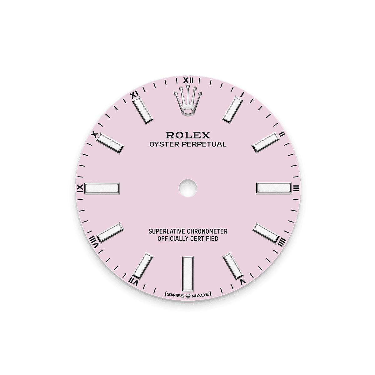 Unworn 2025, Rolex Oyster Perpetual, Oystersteel, 34mm, Candy pink dial, Domed Oyster, Ref# 124200-0009, box and papers