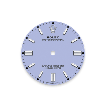 Unworn 2025, Rolex Oyster Perpetual, Oystersteel 36mm, Lavender dial, Domed Oyster, Ref# 126000-0013, box and papers