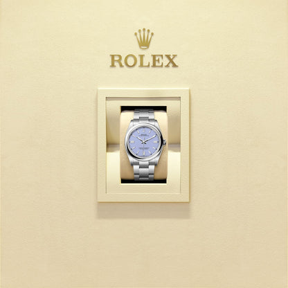 Unworn 2025, Rolex Oyster Perpetual, Oystersteel 36mm, Lavender dial, Domed Oyster, Ref# 126000-0013, box and papers