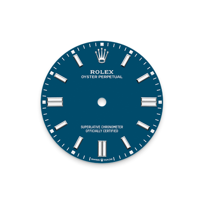 Unworn 2025, Rolex Oyster Perpetual, Oystersteel 41mm, Blue dial, Domed Oyster, Ref# 134300-0009, box and papers
