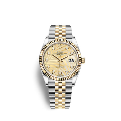Rolex Datejust 36mm, Oystersteel and 18k Yellow Gold, Ref# 126233-0043