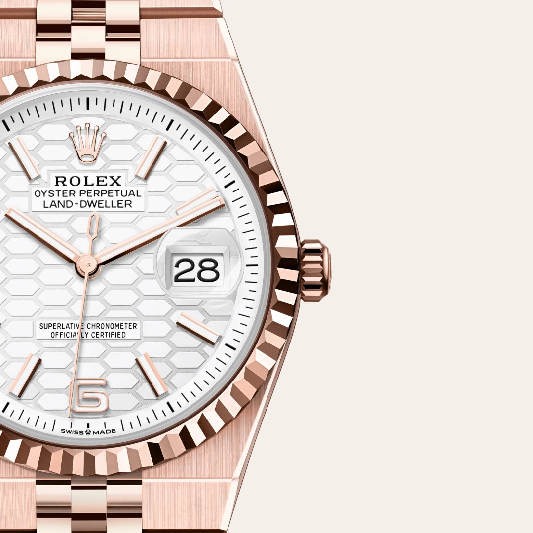 Rolex Land-Dweller 36mm Oyster Everose Gold M127235-0001