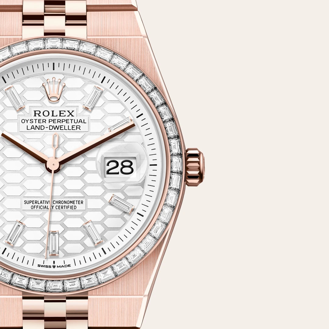 Rolex Land-Dweller 36mm Oyster Everose Gold & Diamonds M127285TBR-0002
