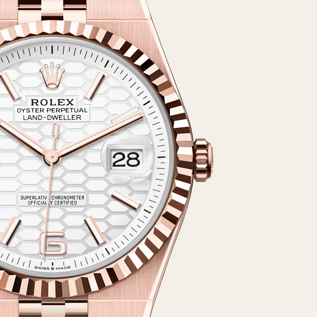 Rolex Land-Dweller 40mm Oyster Everose Gold M127335-0001