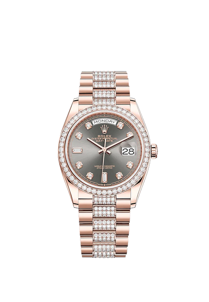 Rolex Day-Date, 36mm, 18k Everose Gold, Ref# 128345rbr-0053