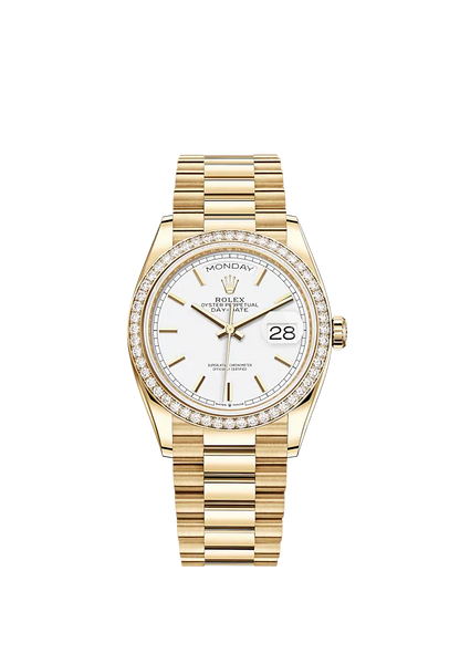 Rolex Day-Date, 36mm, 18k Yellow Gold, Ref# 128348rbr-0047