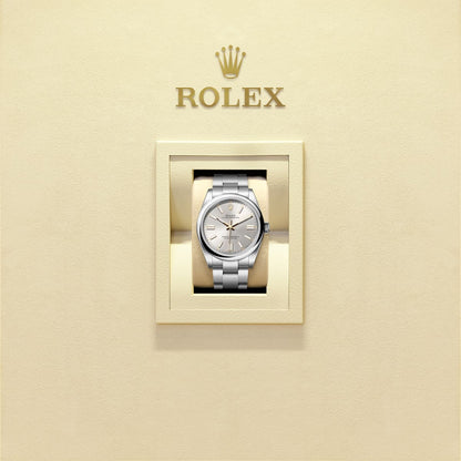 Unworn 2025, Rolex Oyster Perpetual, Oystersteel 41mm, Silver dial, Domed Oyster, Ref# 134300-0001, box and papers
