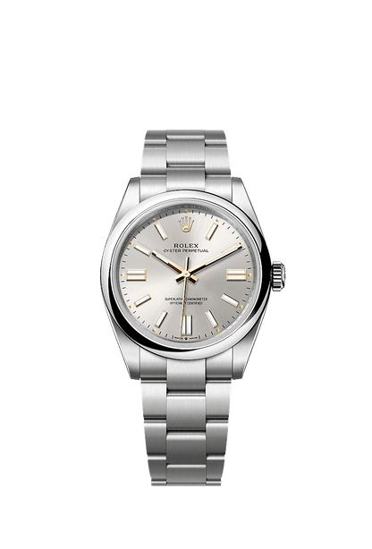 Unworn 2025, Rolex Oyster Perpetual, Oystersteel 41mm, Silver dial, Domed Oyster, Ref# 134300-0001, box and papers